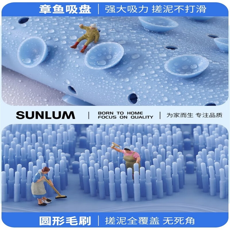 Silicone bath towel, back rub magic tool, strong mud rub without asking for help, bath brush, massage suction cup, foot rub pad, non-slip bath rub, whole body deep and refreshing rub, round silicone back rub pad - gray