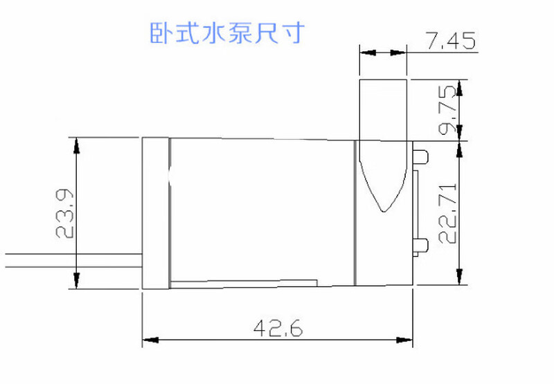 Small water pump DC motor horizontal DC5V power supply suitable for Arduino/51/STM32L9110 driver board + small water pump + water pipe
