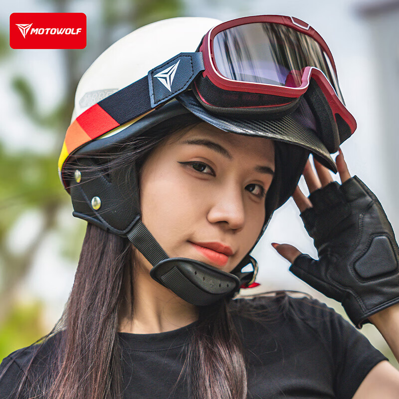 MOTOWOLF motorcycle goggles helmet universal goggles retro motorcycle riding sun protection wind and sand off-road glasses