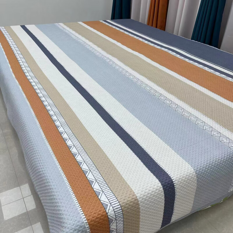 RSRDDY four-season multi-functional kang cover three-layer quilted tatami bed cover double sheet rural kang mat double-sided bedding Xiaoxiong classmates 240*220 used for tatami or kang within 2.4 meters