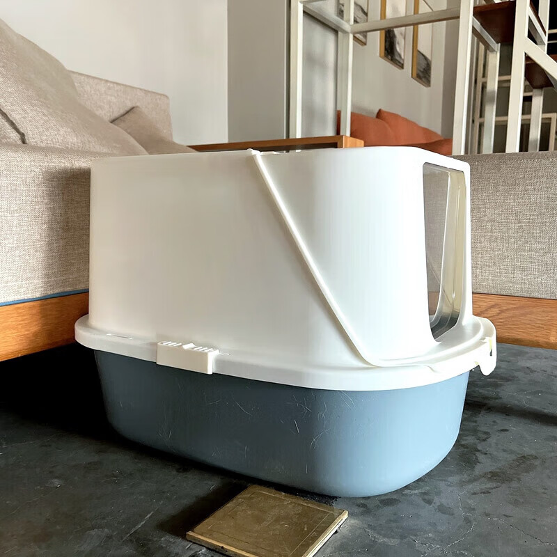 Huayuan pet (hoopet) cat litter box extra large anti-splash toilet deodorant fully enclosed feces box sand box supplies giant cat anti-sand