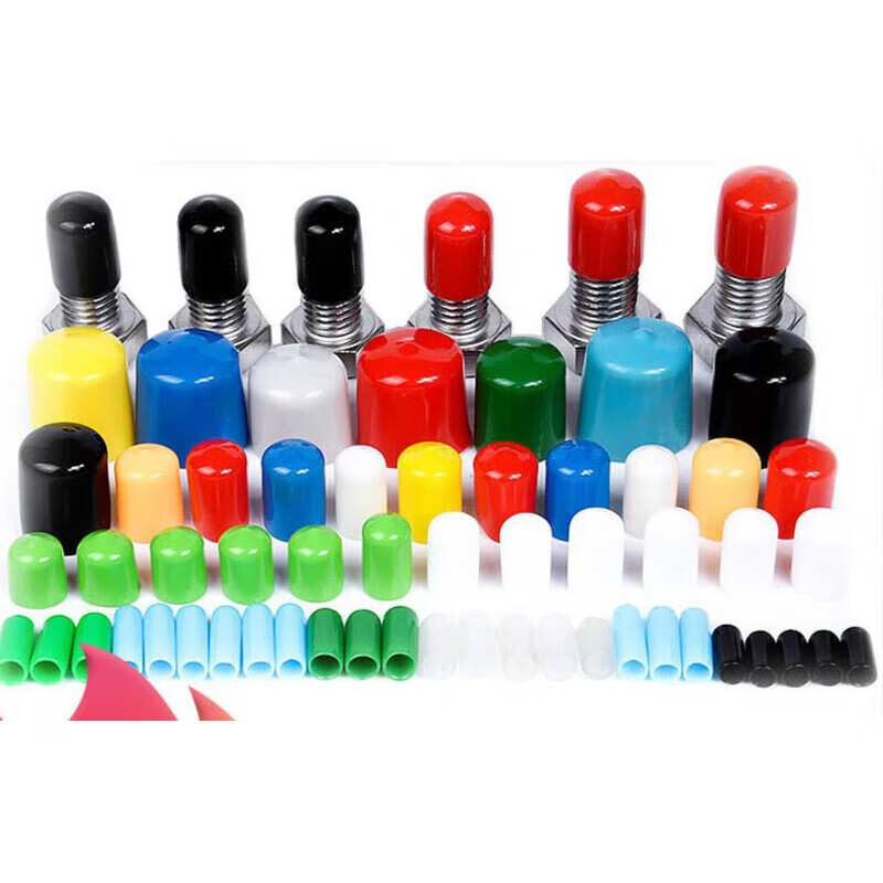 Jipindi customized rubber sleeve plastic steel pipe protective sleeve cap rubber sleeve wire head rubber cap screw plug thread protection inner diameter 3.5mm (10000 price)