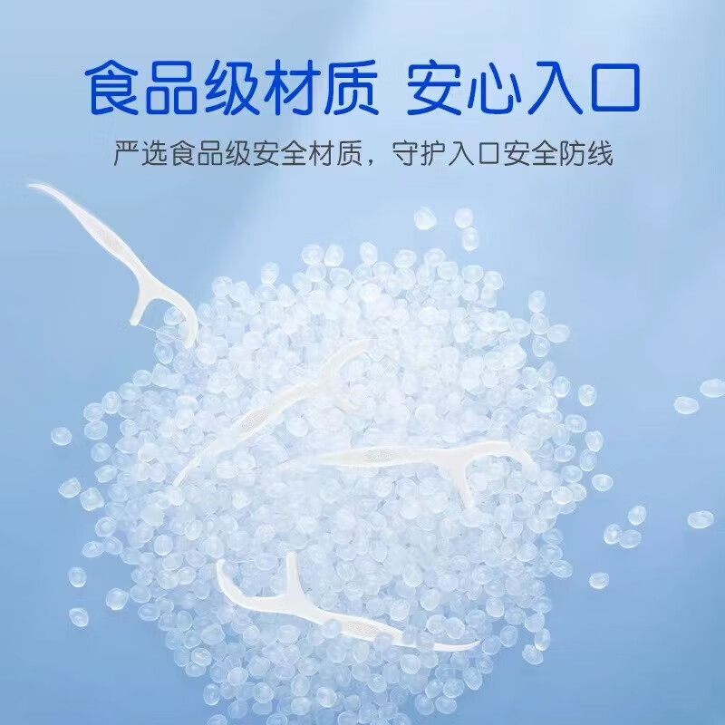 Round thread care dental floss stick, toothpick, cleaning between teeth, family pack, ultra-fine and convenient, 100 pieces