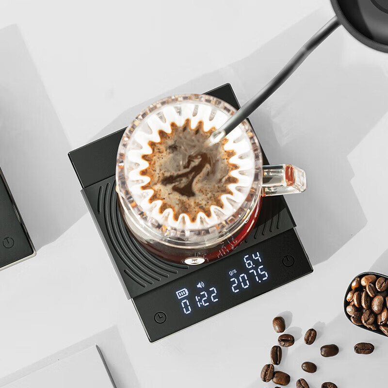 Taimo Black Mirror BASIC intelligent multi-functional hand-brewed coffee scale, bar counter weighing and timing electronic scale, baking scale