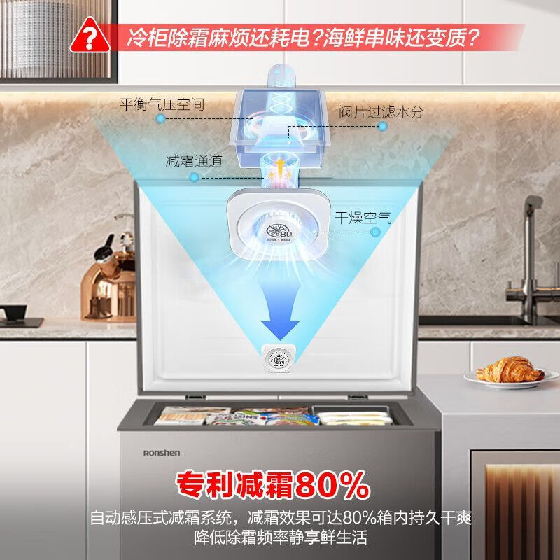 Ronshen brand new genuine 145L vertical single temperature freezer first-class low-noise freezer BD/BC-145ZMSA BD/BC-143ZEAM/RX frost reduction model