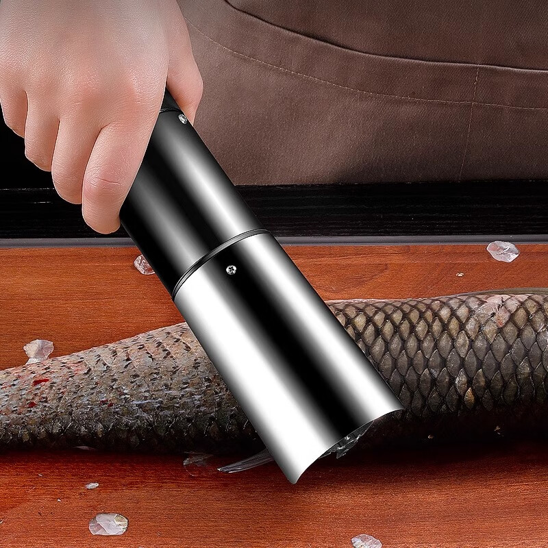 Jiaxi electric fish scale scraper, fish scale killer, fully automatic fish scale scraper, waterproof fish scale machine scale scraper, black, rechargeable, 304 stainless steel teeth