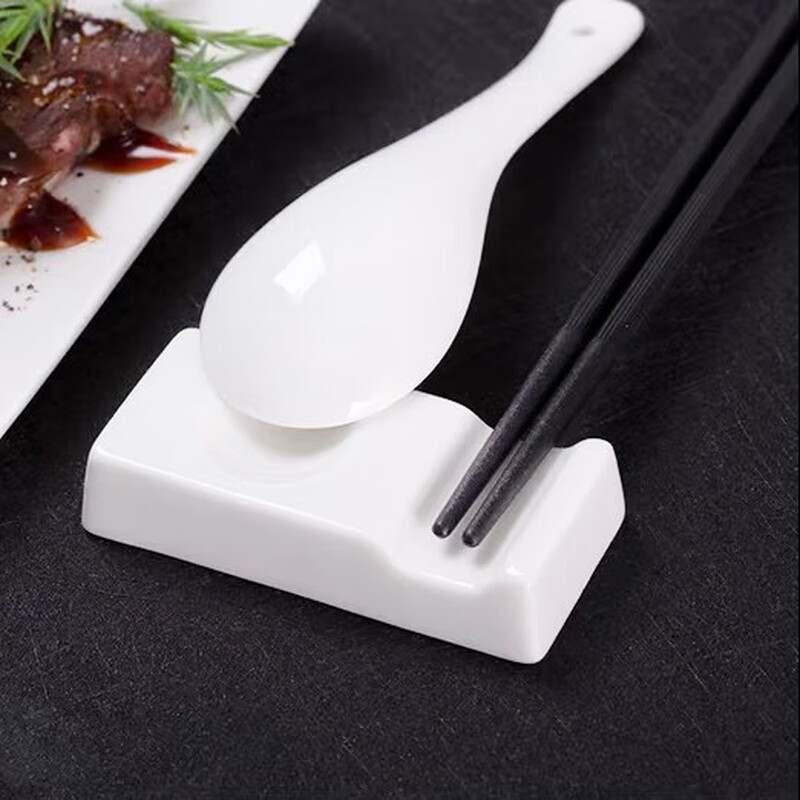 Haofanjie Chopstick Holder Chopstick Holder Ceramic Stand Chopstick Holder Dining Table Chopstick Stand Chopstick Holder Chopstick Pillow Male Chopstick Spoon Rest 4 Pack Ceramic Chopstick Spoon Holder