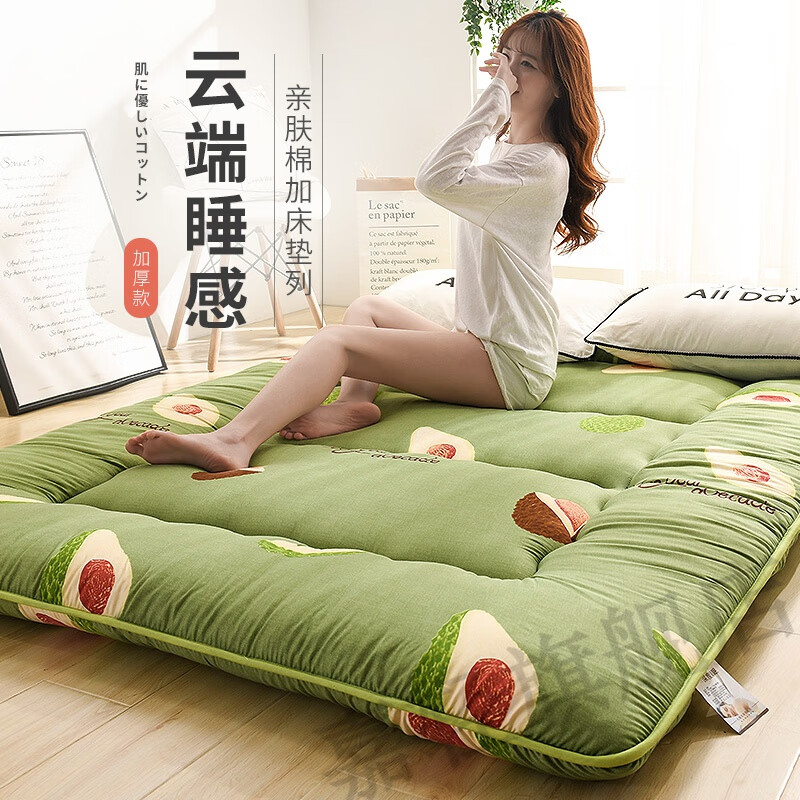 Jiaqing Japanese-style tatami mattress Japanese-style tatami mattress soft cushion household folding lazy floor mat artifact moisture-proof brand (thickness about 10cm) single bed 120*190cm