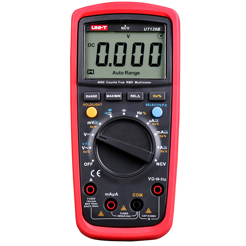 Unilide UT139A/B/C/E digital multimeter universal meter true effective value automatic range high-precision electrician multimeter UT139B