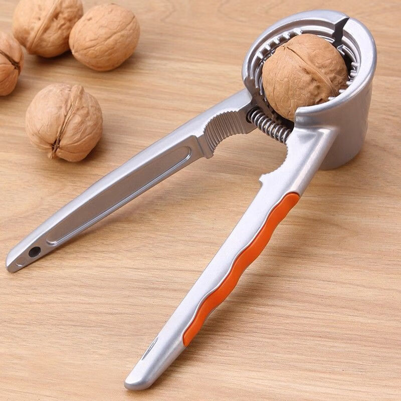 Qiashuo Walnut Clamp Peeling Core Pecan Tool Household Multifunctional Hazelnut Pliers for Opening Walnut Nuts ZI Household Thickened (Four Clamps + Needle)