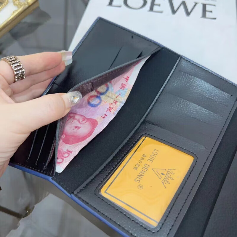 Kangaroo fashion letter print long women's folding wallet large capacity multi-card slot wallet women's folding wallet