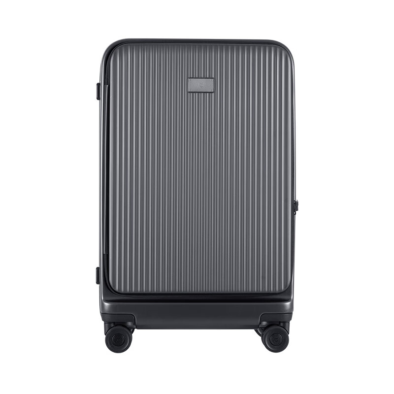 Mijia Xiaomi suitcase 20-inch trolley case boarding suitcase side opening lid password box men and women leather suitcase carbon black