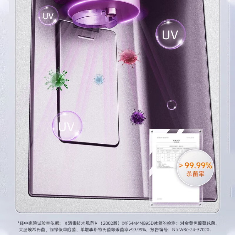 LG640 liter cross-door refrigerator door-in-door perspective window automatic ice making household large-capacity air-cooled frost-free inverter compressor energy-saving computer temperature control independent air duct system Ice Fun Series Essence White door-in-door automatic ice making