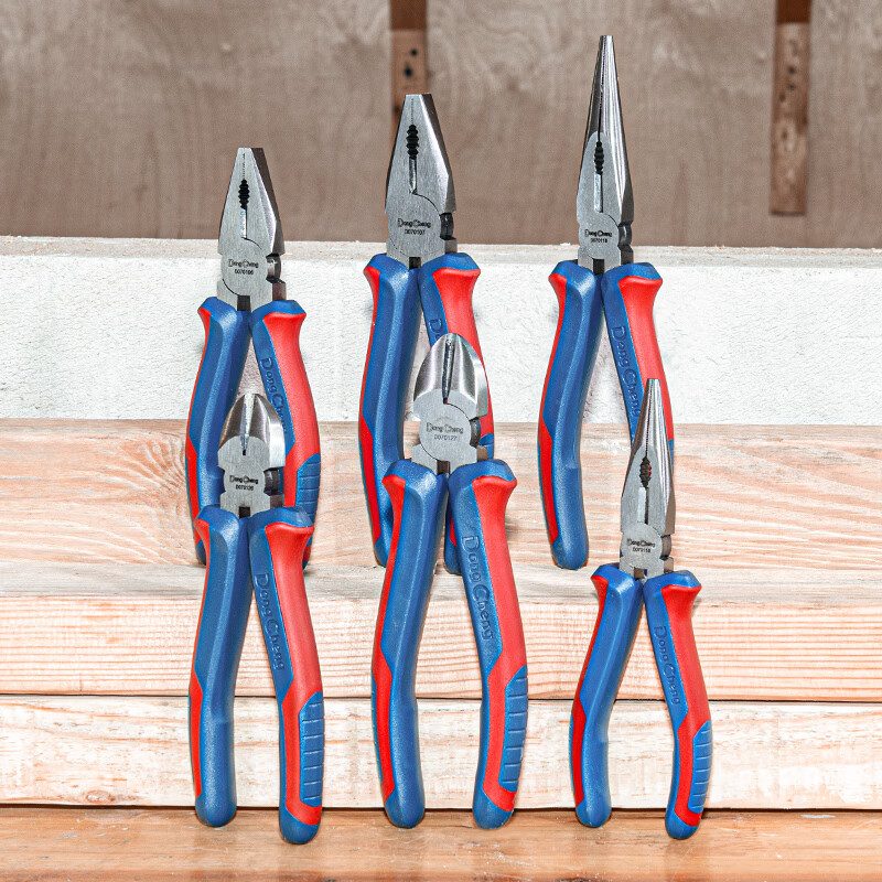 Dongcheng wire pliers labor-saving electrician vise German style wire pliers 6 inches