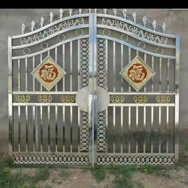 Qinkai 304 stainless steel double-door villa patio door 304 stainless steel double-door villa patio door