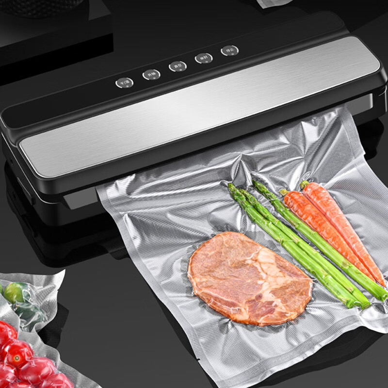 Household automatic packaging machine automatic sealing machine wet and dry plastic sealing machine vacuum snack fruit and vegetable plastic sealer sealing machine (blue