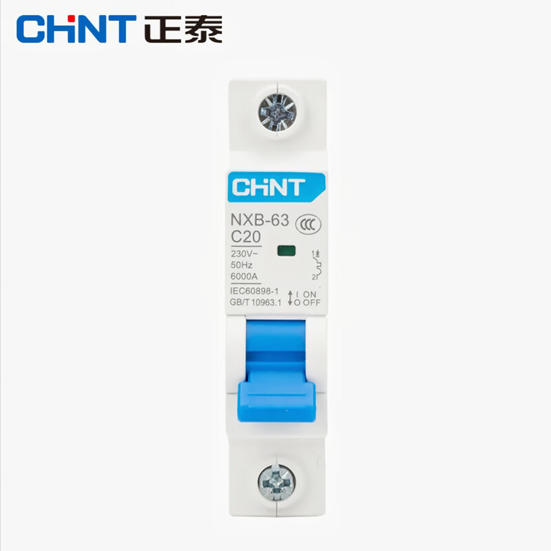 Chint (CHNT) small circuit breaker NXB-63-1P-C20 overload air switch DZ47 upgraded air switch 1P 20A