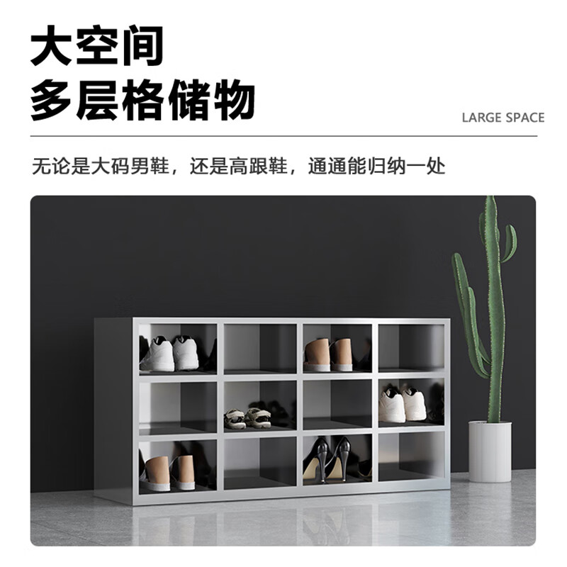 Kaiyuan 201 double-sided 20-grid stainless steel shoe cabinet factory dust-free workshop locker room shoe and clothing storage storage cabinet KY-XG12