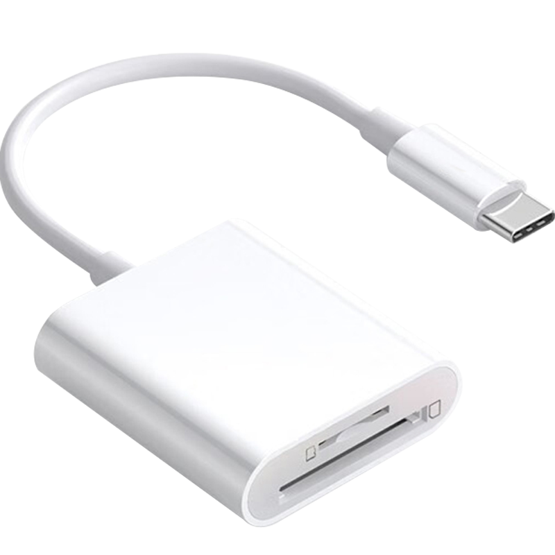 Masentek Type-c card reader high-speed SD/TF two-in-one dual card slot mobile phone Apple 17/16/Lightning/USB-C computer MacBooK/iPad tablet/camera