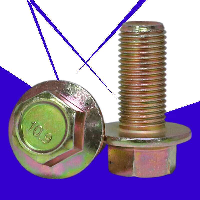 XMSJM10M12125 galvanized grade 88 high strength fine thread flange external hexagonal screws grade 109 flange bolts M10*1 point 25*165 pieces 8 points grade 8