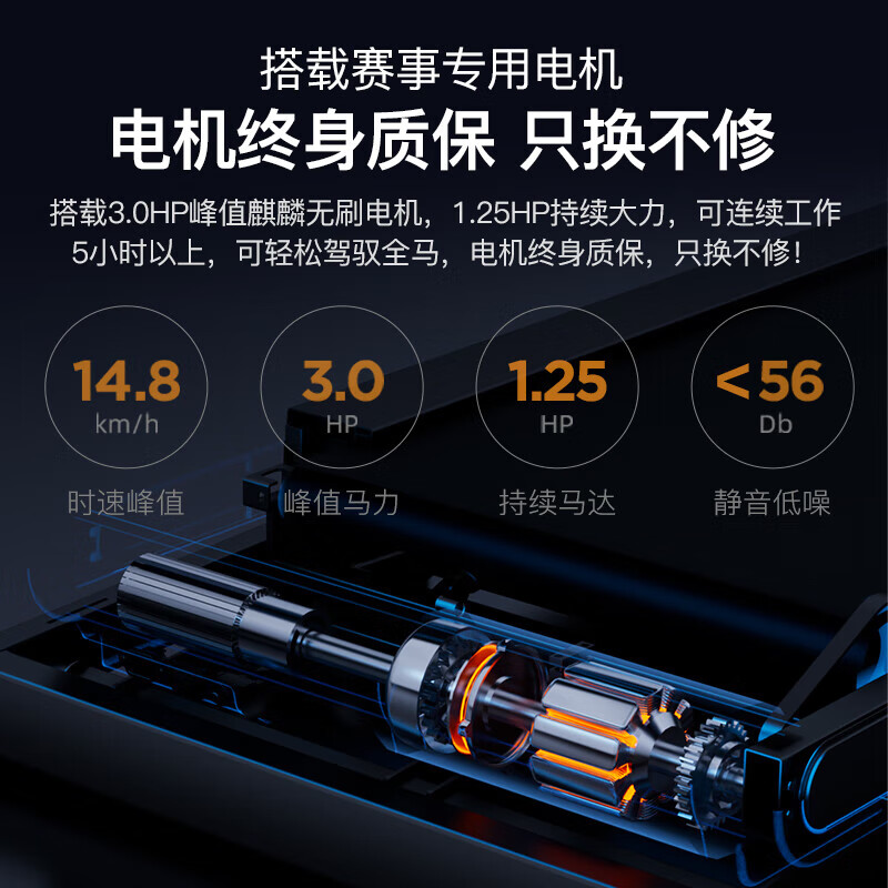 YPOO Marathon Treadmill M1 Home Intelligent Full Folding Climbing Shock Absorption Gym Sports Equipment Marathon Preparation Model/LED Screen White-18-speed Electric