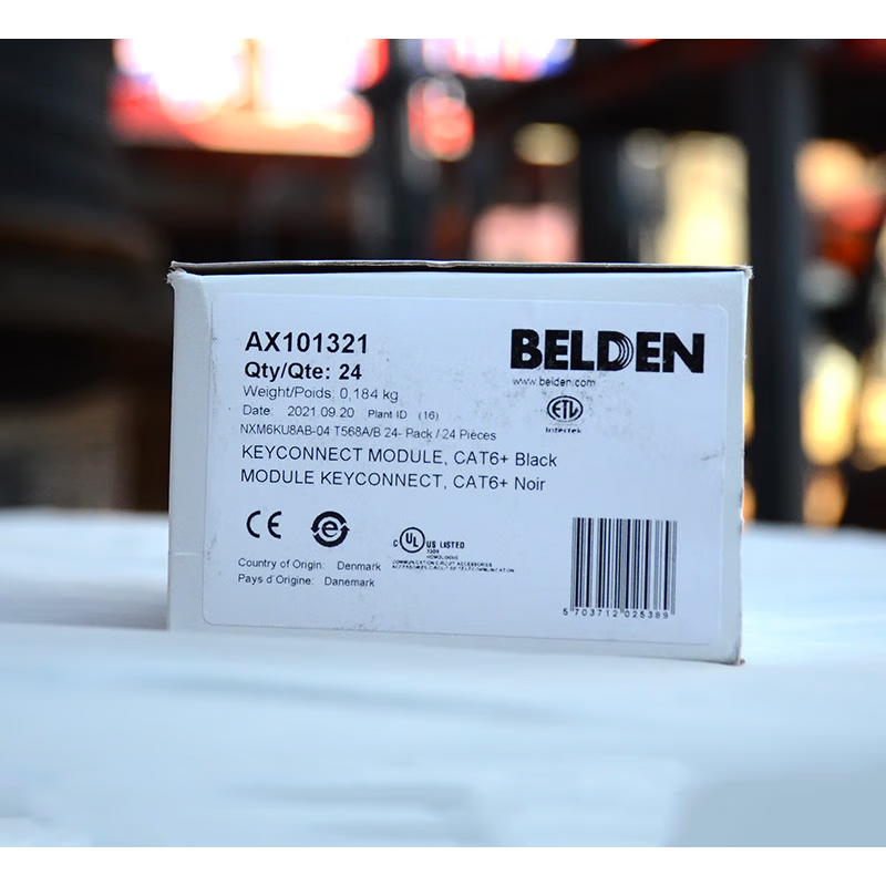 Belden Category 6 unshielded module AX101321/AX101320 Gigabit network module RJ45
