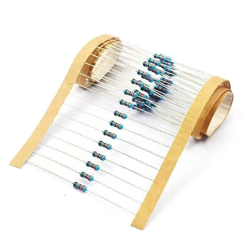 1/4W metal film resistor package repair common electronic components accuracy 1% direct plug electronic components five color ring resistor metal film resistor package 30 types