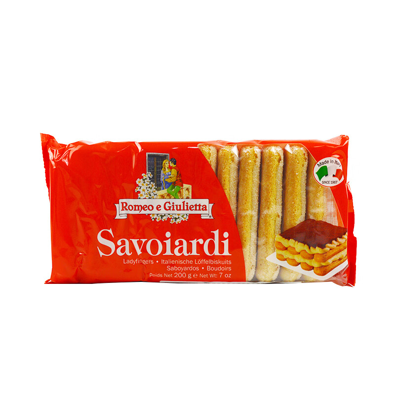 Liang Shanbo and Juliet finger biscuits 200g tiramisu baking ingredients chocolate cake rim decoration imported from Italy