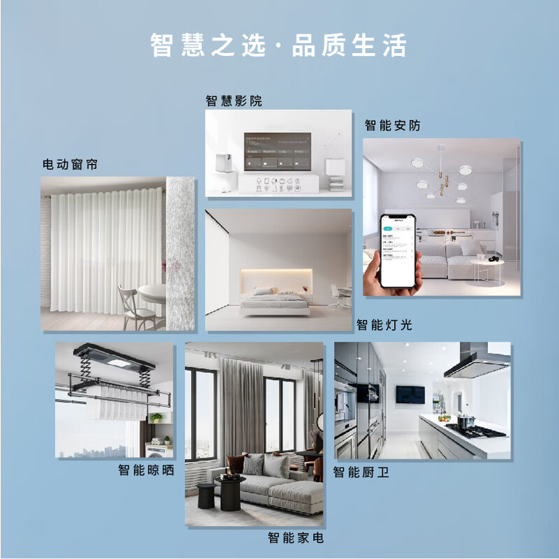 Xiaomi (MI) is suitable for Xiaomi Mijia whole-house smart home control system Xiaoai control whole-house customized design plan large flat floor / duplex custom floor
