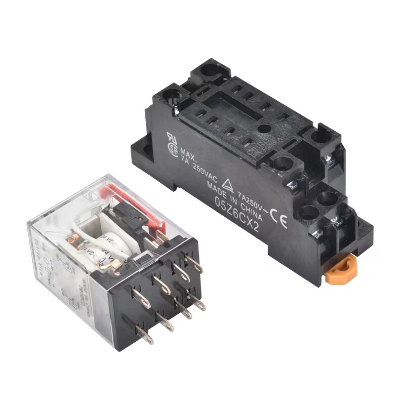 Omron relay MY2NJ MY4NJ AC220 new MY2N-GS DC24 LY2NJ 8-pin with base DC6V DC LY4NJ large 14-pin