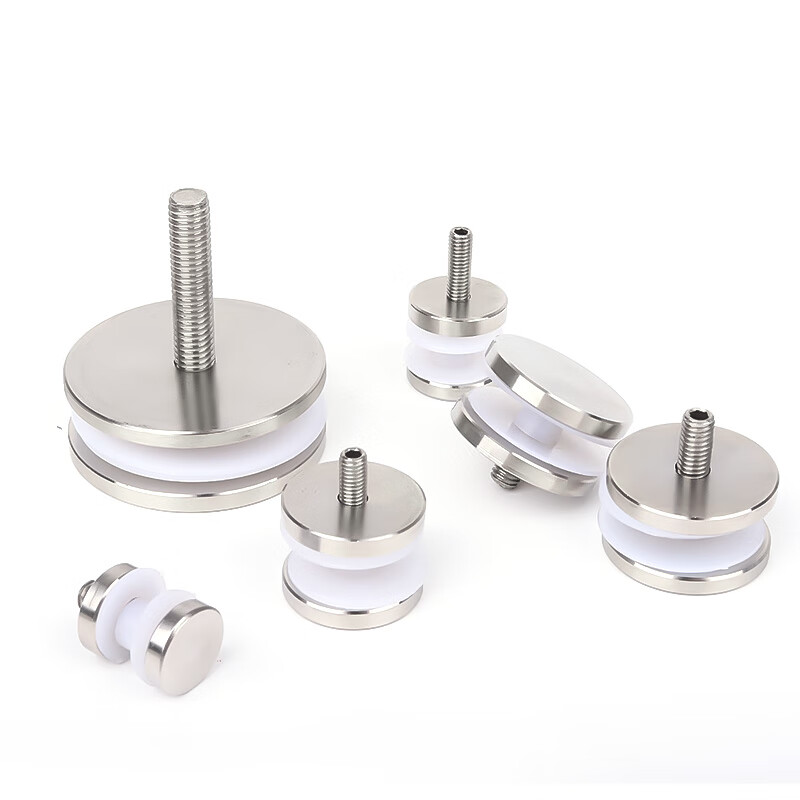 Gangyi stainless steel advertising nails complete set of string-hole through-hole sheets signboard fixing screws decorative cover glass fixing nails mirror nails diameter 20 * screw M8 * rod length 20