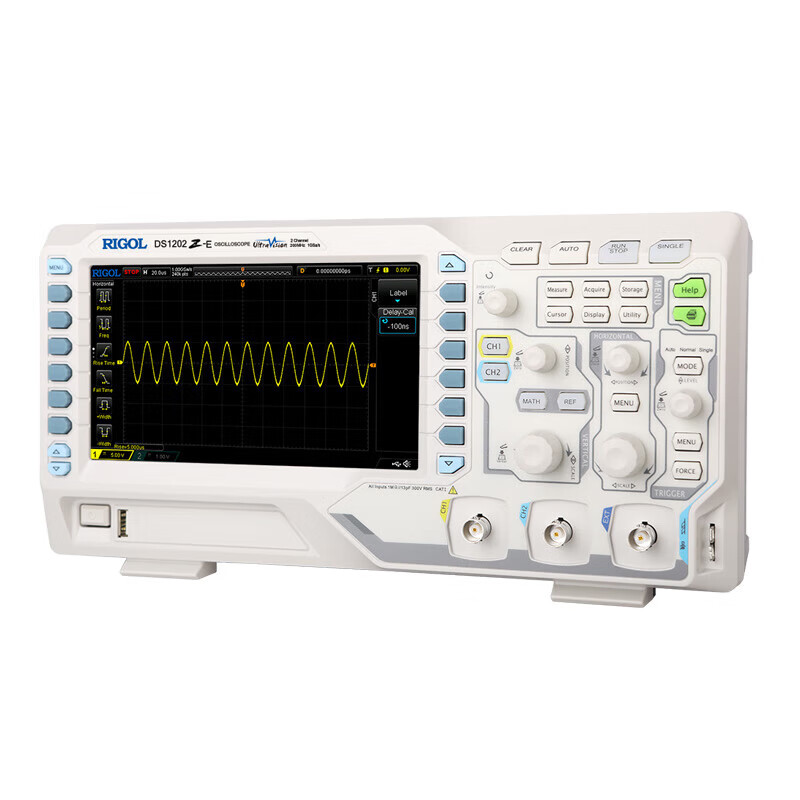 RIGOL Puyuan digital oscilloscope DS1102Z-E/1202Z-E dual channel 100M/200M bandwidth 1G sampling rate DS1102Z-E (100MHz dual channel)