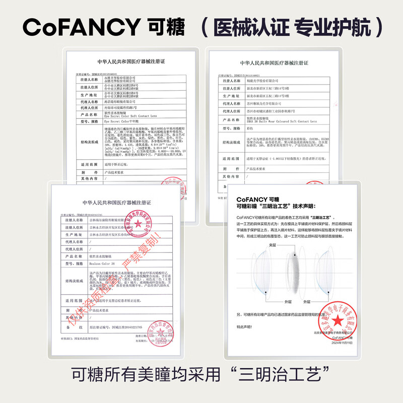 COFANCY Candy Color Contact Lenses Half Yearly Disposable Color Contact Lenses 2 Pieces Highly Sweet Berry 500 Degree Realcon Color38