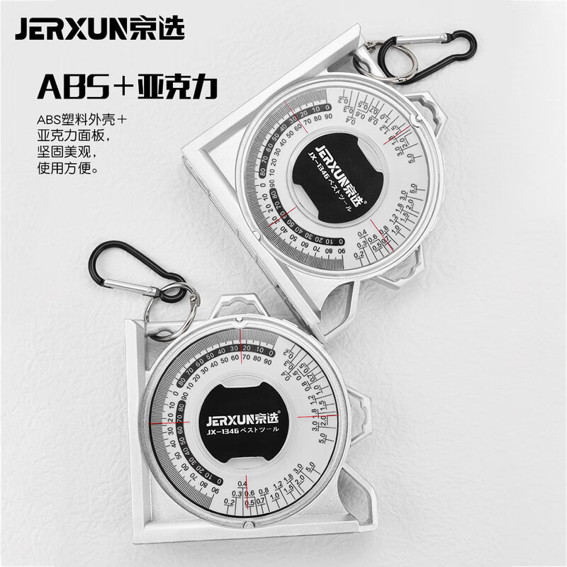 JERXUN angle measuring instrument, high-precision slope meter with magnetic level, multi-functional slope measurement, bricklaying and woodworking protractor