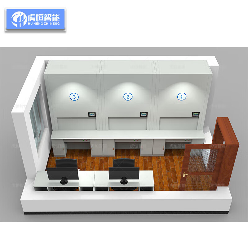 Huheng Intelligent filing cabinet, intelligent rotary cabinet, automatic layer selection, file cabinet, document cabinet, voucher cabinet, dense cabinet, positioning to layer (adapted to Kirin system) 1800X1290X2950