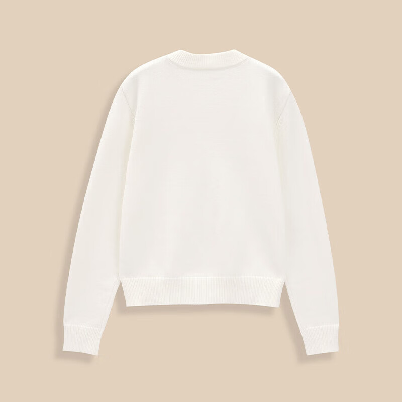 IEF/Aiyifu 2025 winter new round neck loose sweater jacket women's fashionable casual woolen top