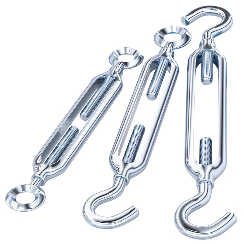 Fengji national standard galvanized open flower basket screw tightener wire rope tensioner rope tightener bolt screw national standard upgraded model M8*125 (OC type)