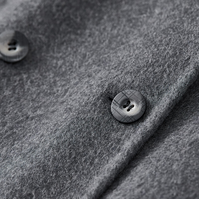 Shandubila thick warm wool double-sided woolen coat for women winter high-end double-breasted commuter mid-length woolen coat