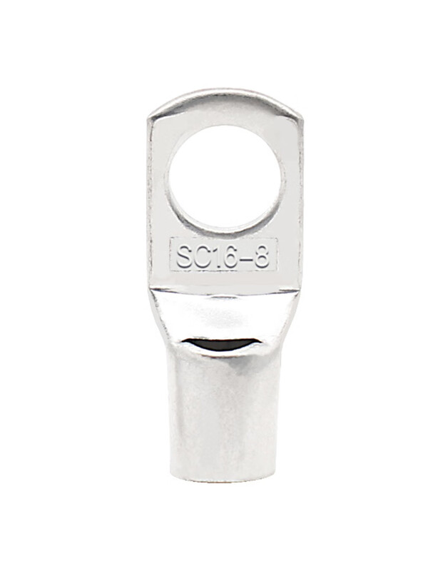 SC(JGK)-16 square 6-8-10 peephole copper terminal block cable copper terminal copper tinned terminal nose SC16-6 (50 pieces)