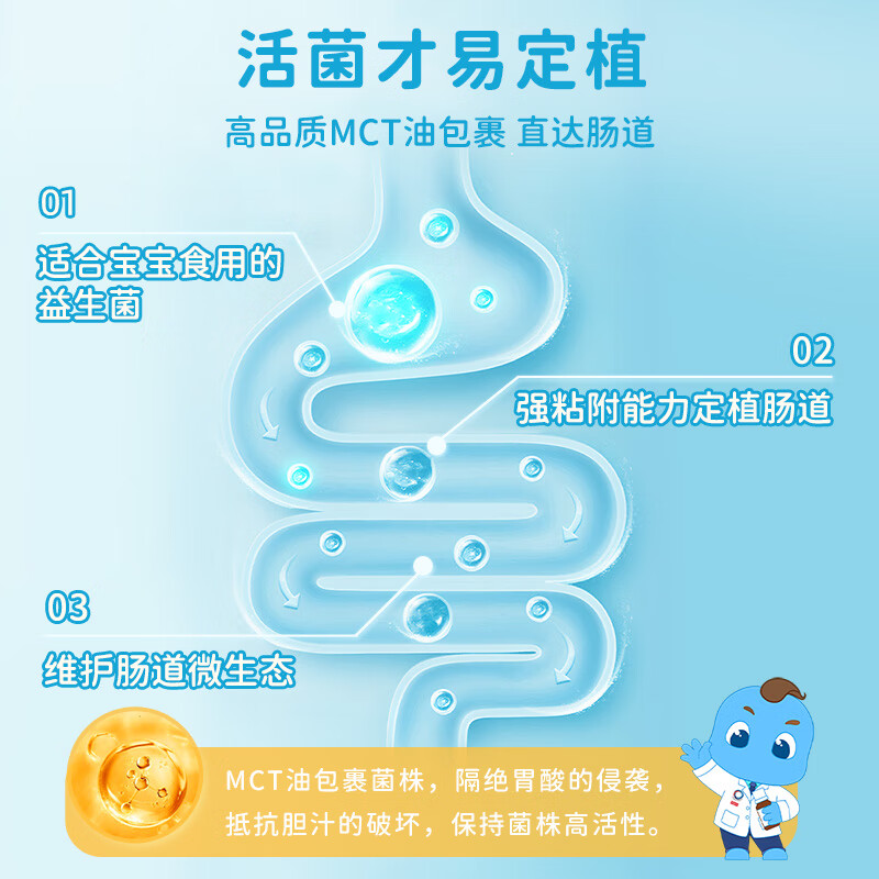 Difule Xiaoambibao intestinal probiotic drops 10ml for infants and young children with abdominal pain, flatulence, vomiting and reflux