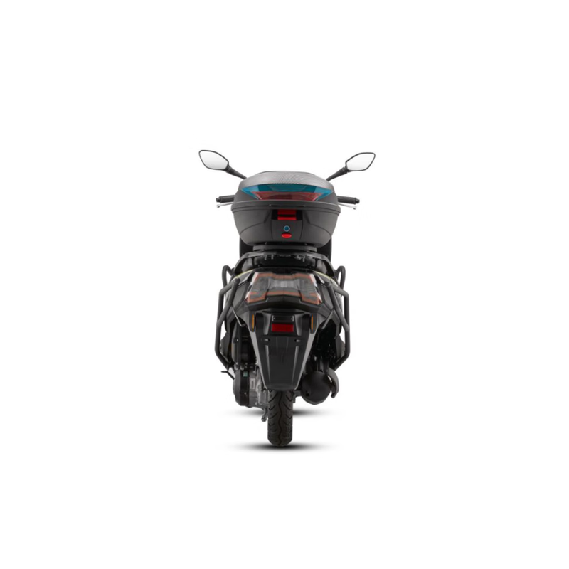 Qianjiang TAN125+ scooter, fuel-saving and light for commuting, cost-effective takeout, trunk + guard, starry night black