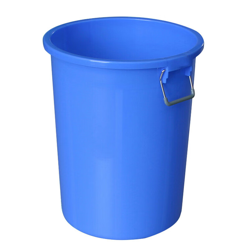 Kelibang large plastic bucket round storage bucket large capacity bucket hotel kitchen industrial sanitation property trash can 100L blue without lid KB3001