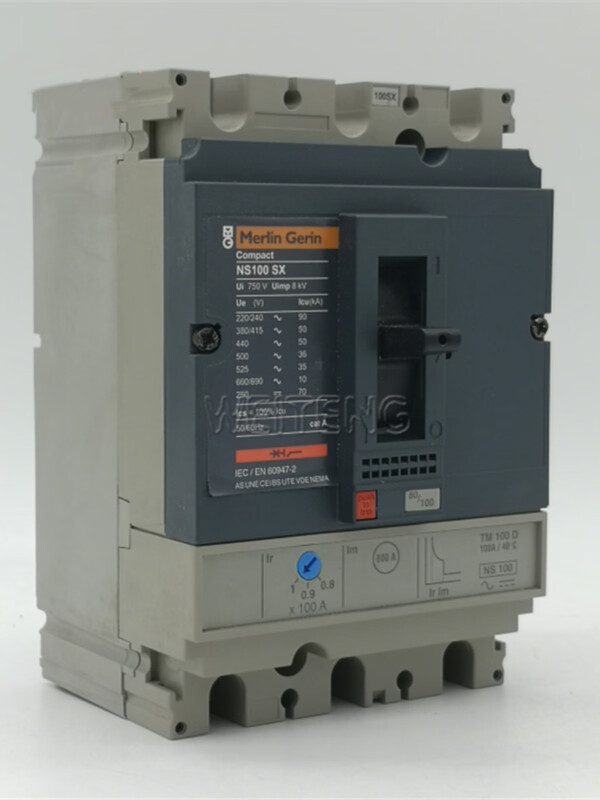 NS100SX plastic case circuit breaker 3P three-phase 400V air switch MCCB 3P 100A