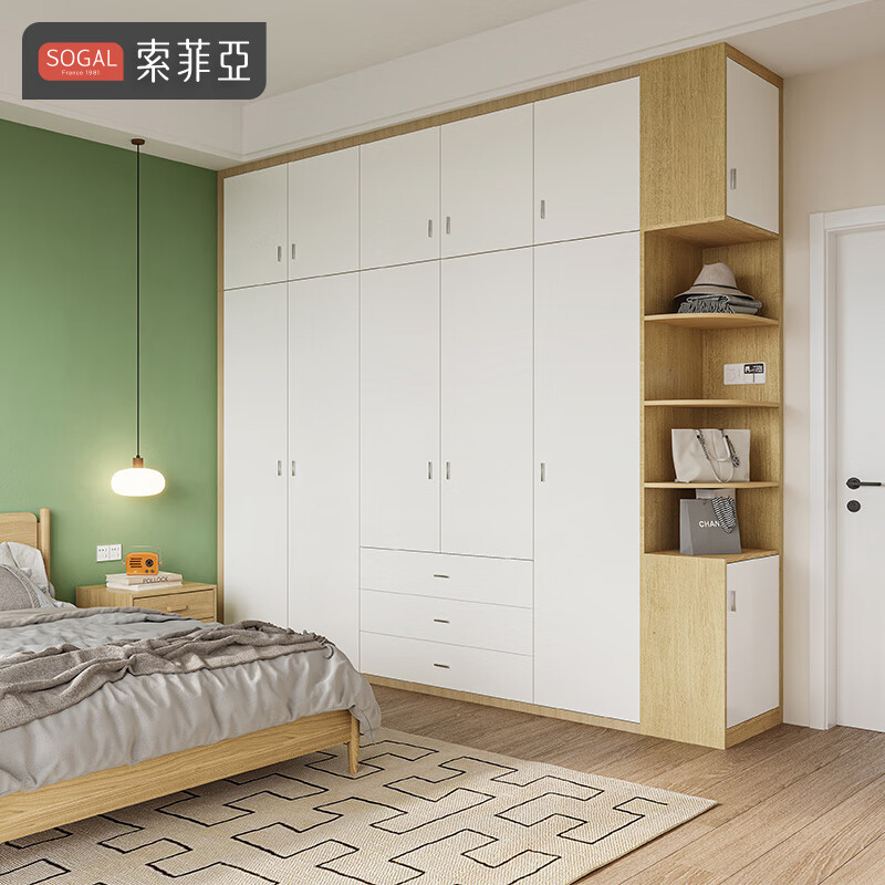 Sofia whole house custom wardrobe furniture package bedroom furniture integrated wardrobe TV cabinet sideboard entrance cabinet shoe cabinet 15 cabinets + 7 meters cabinet