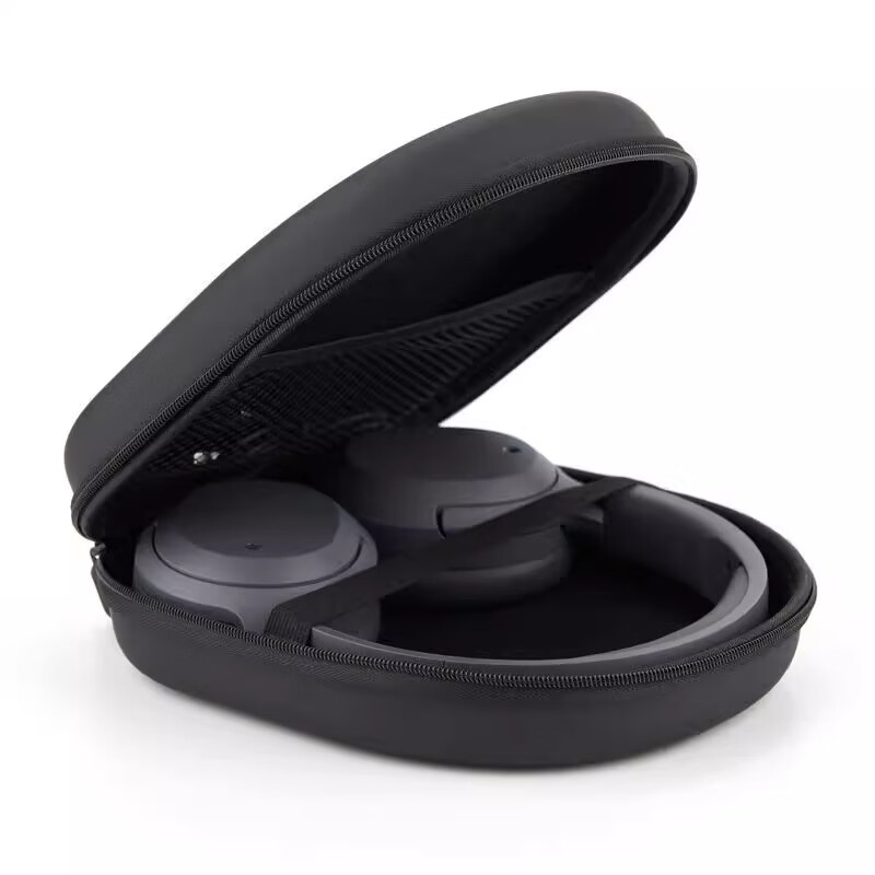 Shuyi is suitable for Edifier w820nb ear bag headset Huazai free pro Bluetooth universal storage bag protection hard anti-fall and shock-resistant Man Slow Walker headset protective cover black classic style - black lining headphone bag