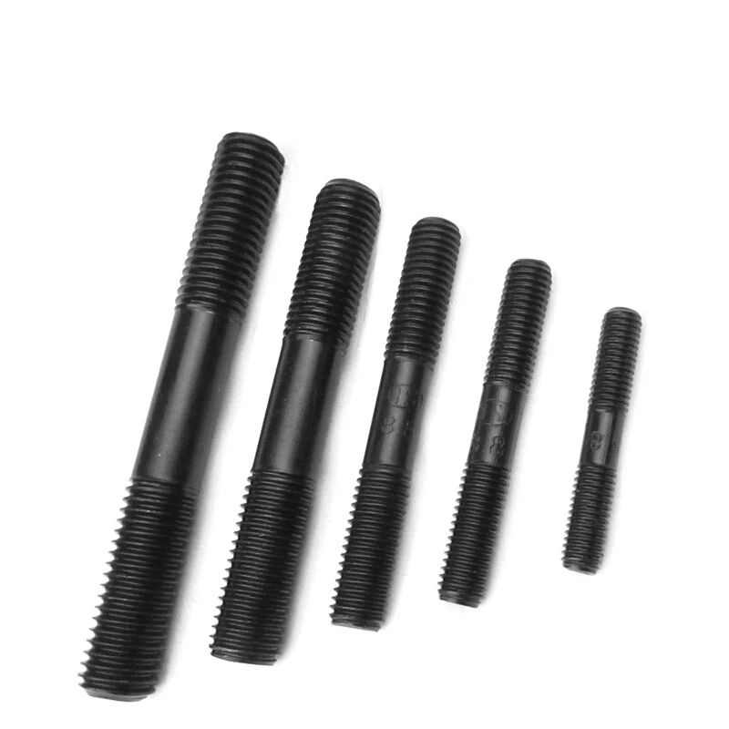Jishuo 8.8 grade blackened double-headed screws and studs GB901 double-headed studs M8-M30 M30*300
