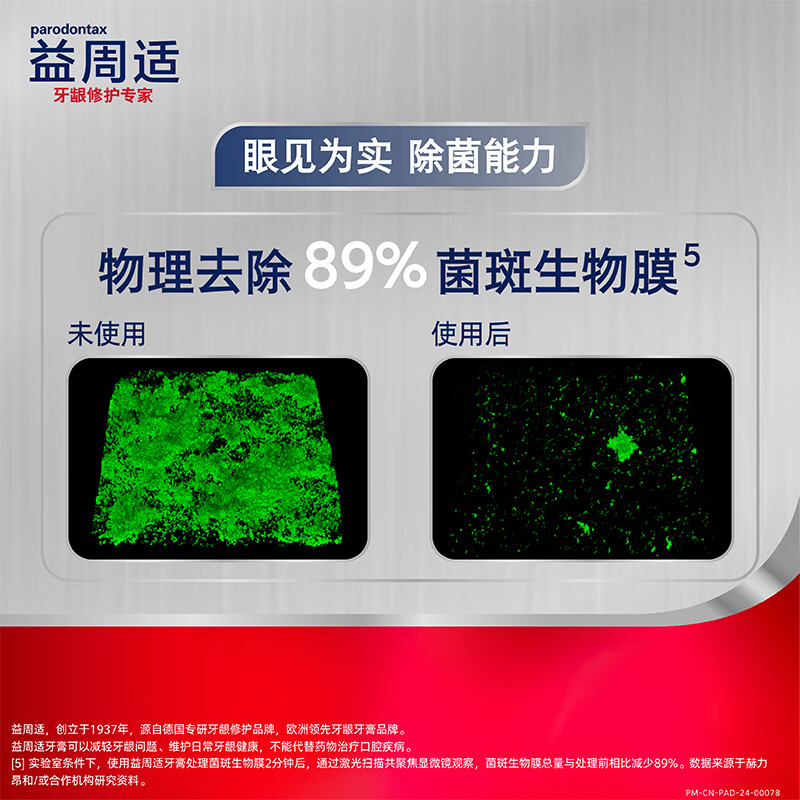 Yizhoushi firming gum toothpaste 110g*2 removes periodontal pathogenic bacteria and strengthens gums with mineral salt formula