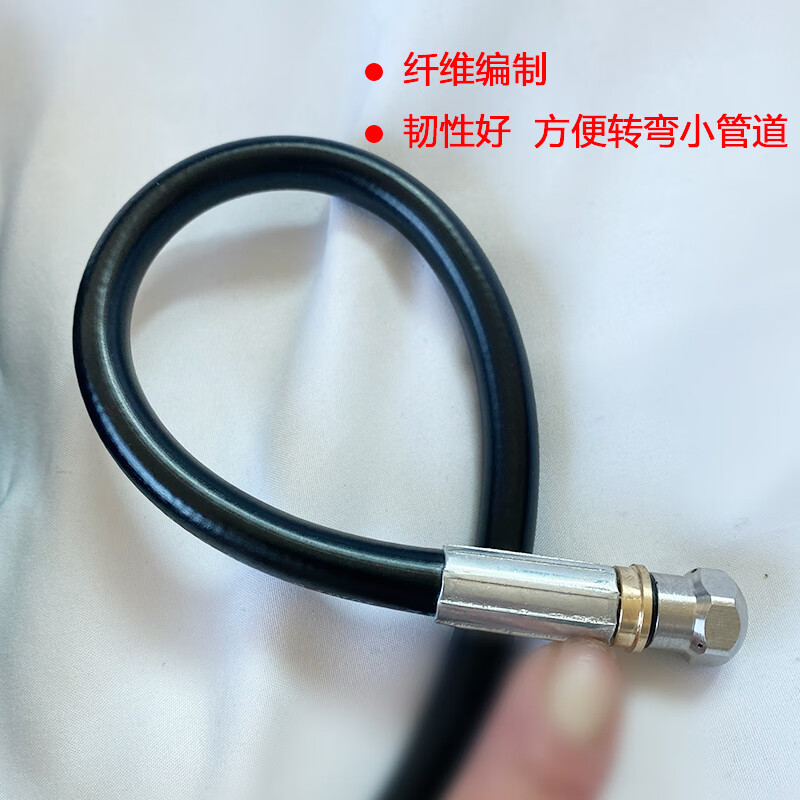 Sewer dredging water mouse nozzle cleaning and flushing kitchen sewer suitable for high-pressure car washing machine high-pressure dredging pipe with m22 insert 15mm 30m mouse head