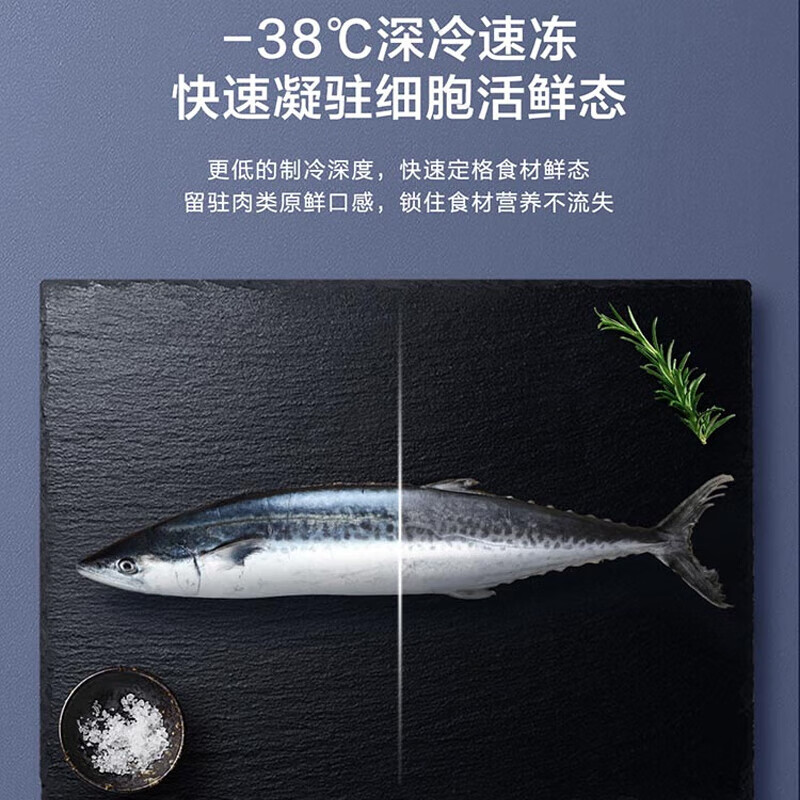 Haier Freezer Air-cooled Frost-free Freezer Household Freezer-38 Ultra-low Temperature Cryogenic Quick-Freezing First-Class Energy Efficiency Large-Capacity Horizontal Full Freezer Refrigerated Freezer Switching Freezer-38 C Ultra-low Temperature | Air-cooled Frost-free | Black Gold Purification 166L