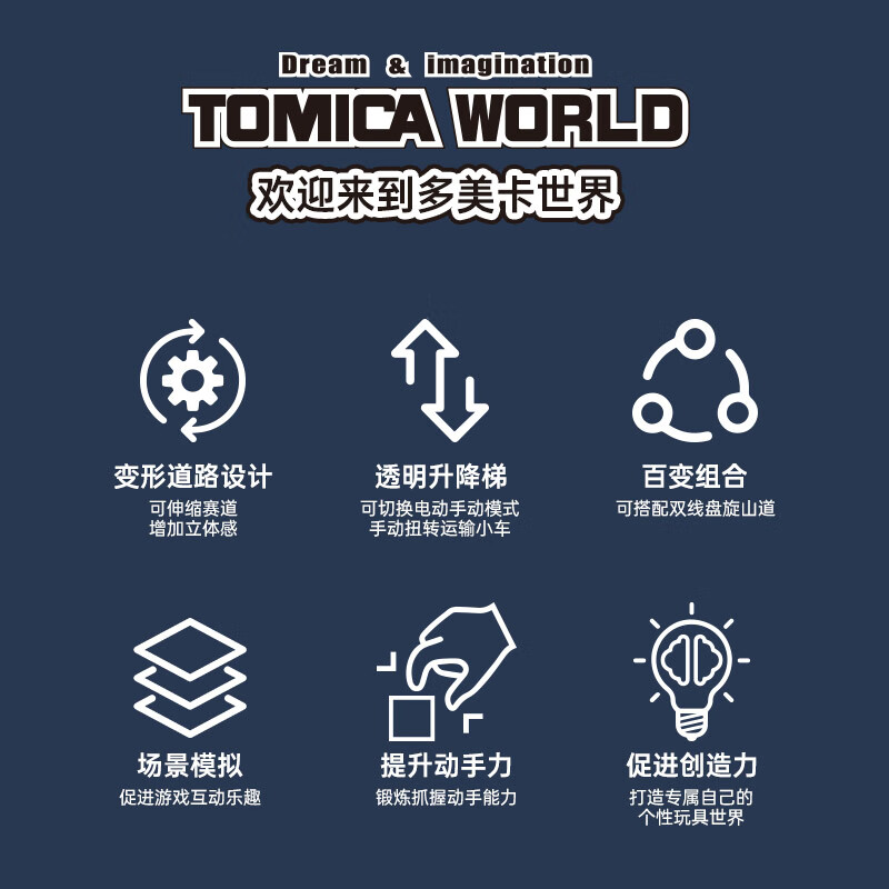 Tomica TOMY alloy car electric track set toy overpass highway New Year gift 953739